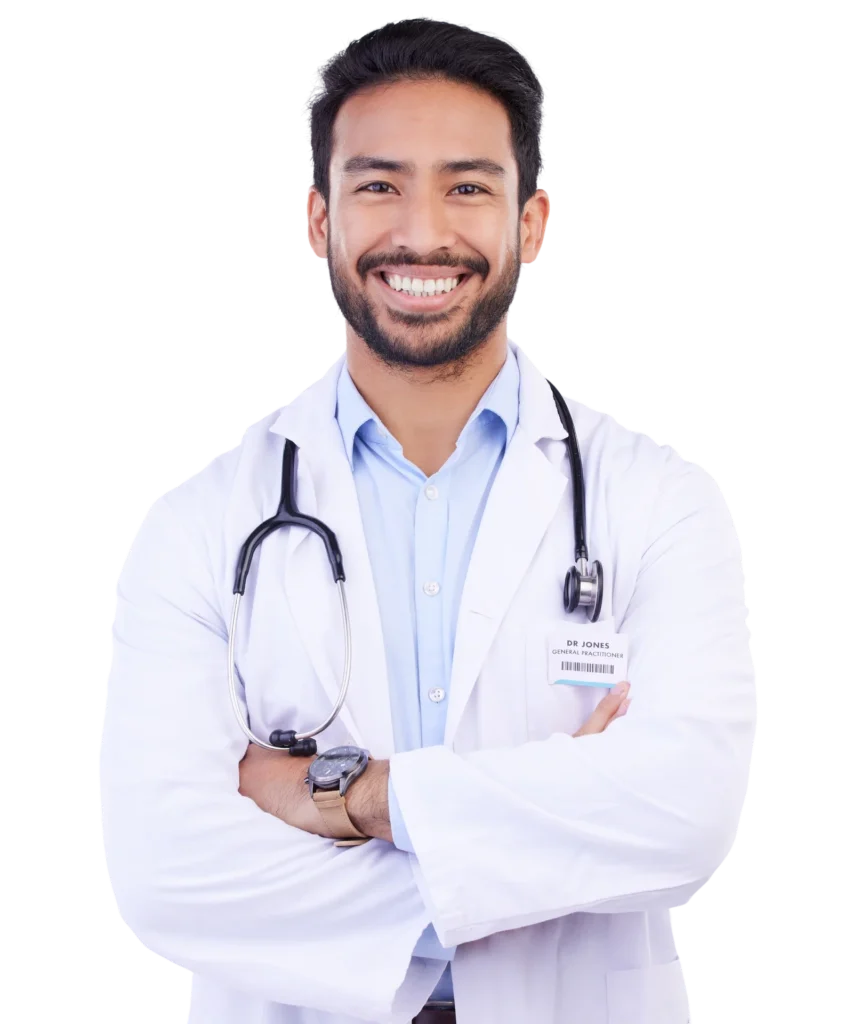 Doctor radiologist looking at x-ray images in hospital. Healthcare, radiology, people concept